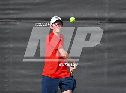 Thumbnail 2 in Kaufman vs Wimberly (UIL 4A Boys Team Tennis Finals) photogallery.