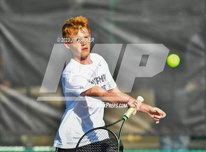 Thumbnail 2 in Kaufman vs Wimberly (UIL 4A Boys Team Tennis Finals) photogallery.