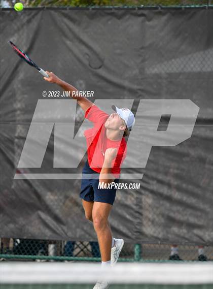 Thumbnail 2 in Kaufman vs Wimberly (UIL 4A Boys Team Tennis Finals) photogallery.