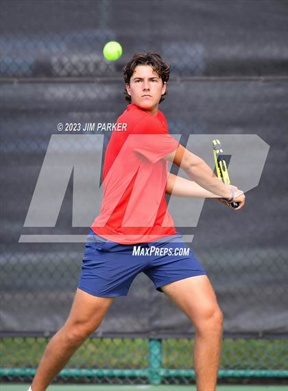Thumbnail 3 in Kaufman vs Wimberly (UIL 4A Boys Team Tennis Finals) photogallery.