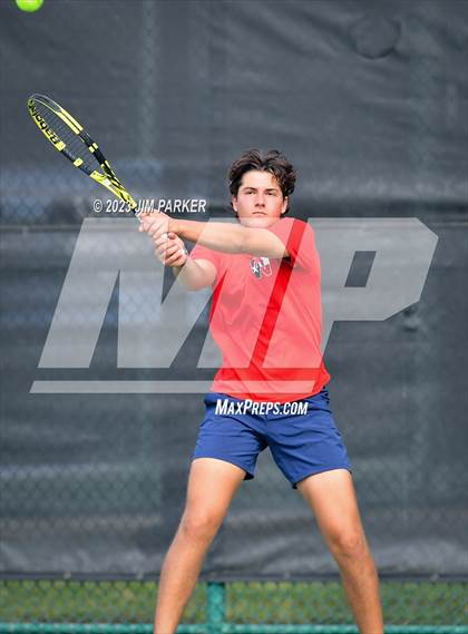 Thumbnail 2 in Kaufman vs Wimberly (UIL 4A Boys Team Tennis Finals) photogallery.