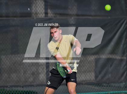 Thumbnail 3 in Kaufman vs Wimberly (UIL 4A Boys Team Tennis Finals) photogallery.