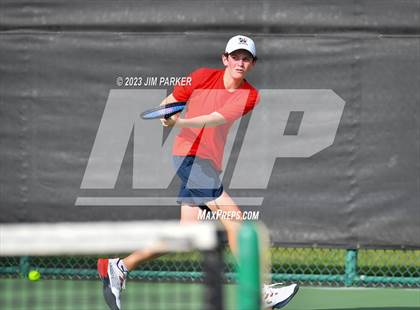 Thumbnail 2 in Kaufman vs Wimberly (UIL 4A Boys Team Tennis Finals) photogallery.