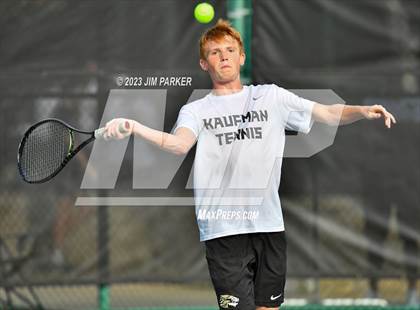 Thumbnail 2 in Kaufman vs Wimberly (UIL 4A Boys Team Tennis Finals) photogallery.