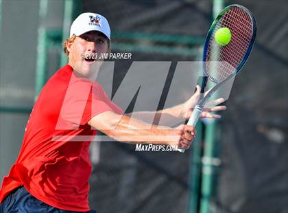 Thumbnail 3 in Kaufman vs Wimberly (UIL 4A Boys Team Tennis Finals) photogallery.