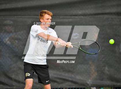 Thumbnail 1 in Kaufman vs Wimberly (UIL 4A Boys Team Tennis Finals) photogallery.