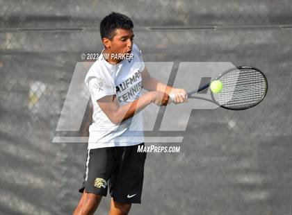 Thumbnail 2 in Kaufman vs Wimberly (UIL 4A Boys Team Tennis Finals) photogallery.