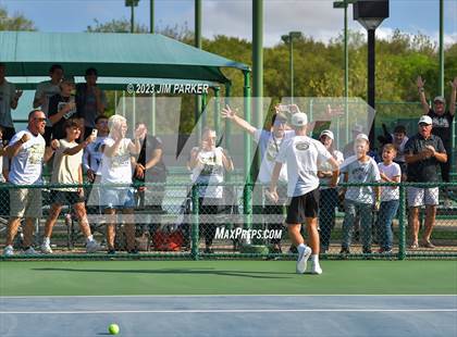 Thumbnail 3 in Kaufman vs Wimberly (UIL 4A Boys Team Tennis Finals) photogallery.