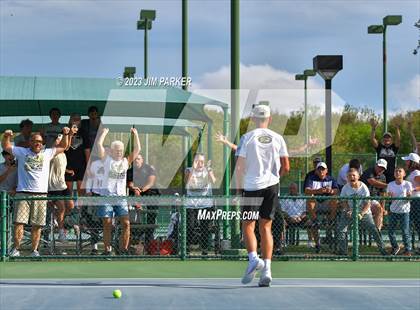 Thumbnail 2 in Kaufman vs Wimberly (UIL 4A Boys Team Tennis Finals) photogallery.