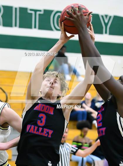 Thumbnail 3 in Rancho Solano Prep vs. Moon Valley (Sunnyslope Hoopsgiving Basketball Tournament) photogallery.