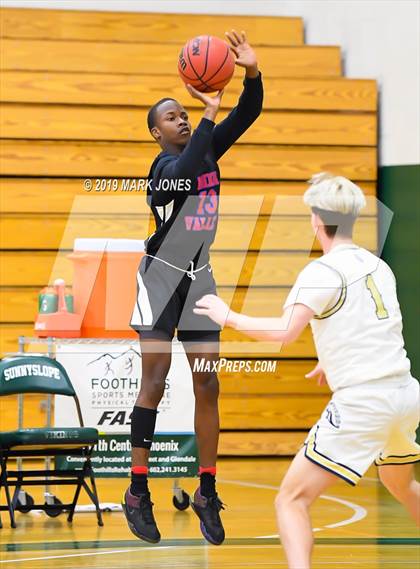 Thumbnail 1 in Rancho Solano Prep vs. Moon Valley (Sunnyslope Hoopsgiving Basketball Tournament) photogallery.