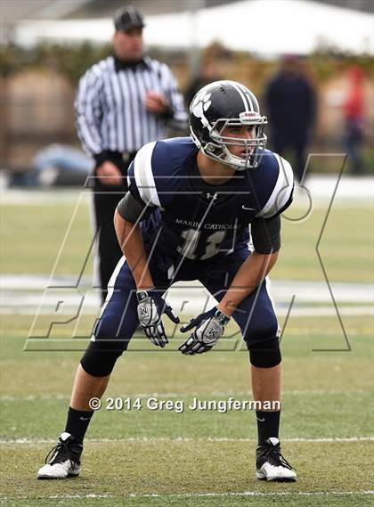 Thumbnail 1 in Rancho Cotate @ Marin Catholic (CIF NCS D3 Semifinal) photogallery.