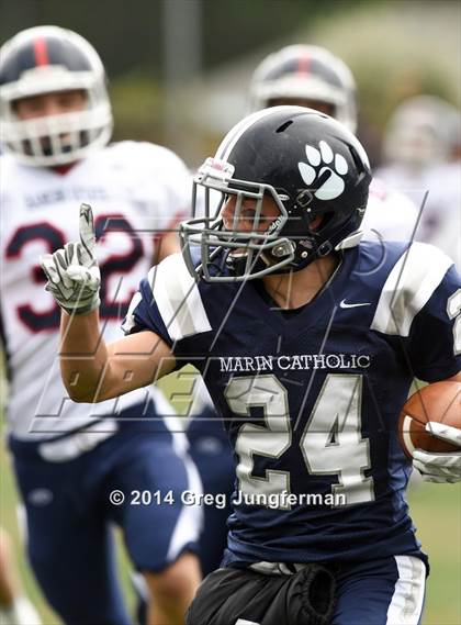Thumbnail 3 in Rancho Cotate @ Marin Catholic (CIF NCS D3 Semifinal) photogallery.