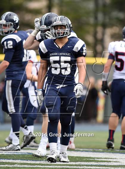 Thumbnail 3 in Rancho Cotate @ Marin Catholic (CIF NCS D3 Semifinal) photogallery.
