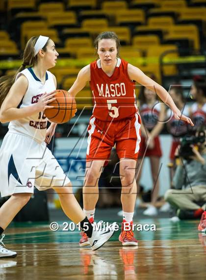 Thumbnail 3 in Masconomet Regional vs Central Catholic (Good Sports TD Garden Invitational) photogallery.