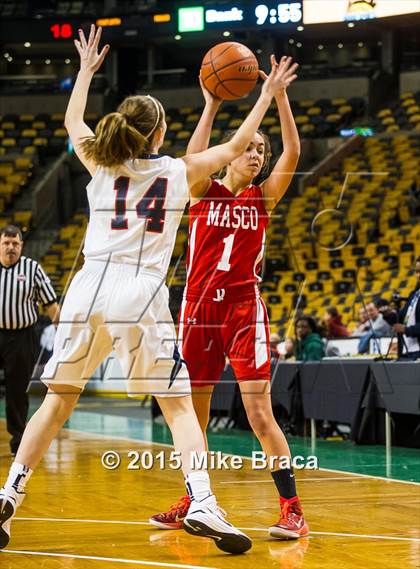 Thumbnail 1 in Masconomet Regional vs Central Catholic (Good Sports TD Garden Invitational) photogallery.