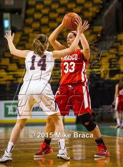 Thumbnail 3 in Masconomet Regional vs Central Catholic (Good Sports TD Garden Invitational) photogallery.