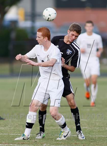 Thumbnail 2 in Washburn Rural vs St. James Academy (Gateway City Soccer Classic) photogallery.