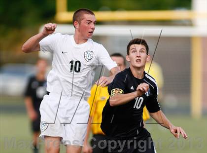 Thumbnail 1 in Washburn Rural vs St. James Academy (Gateway City Soccer Classic) photogallery.
