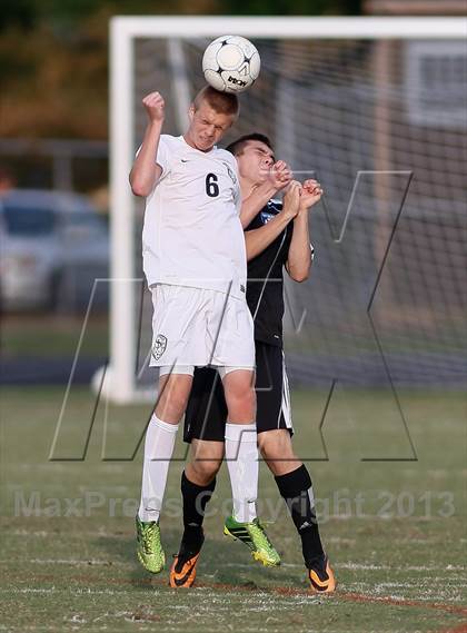 Thumbnail 1 in Washburn Rural vs St. James Academy (Gateway City Soccer Classic) photogallery.