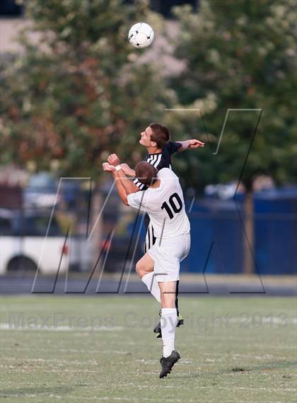 Thumbnail 1 in Washburn Rural vs St. James Academy (Gateway City Soccer Classic) photogallery.