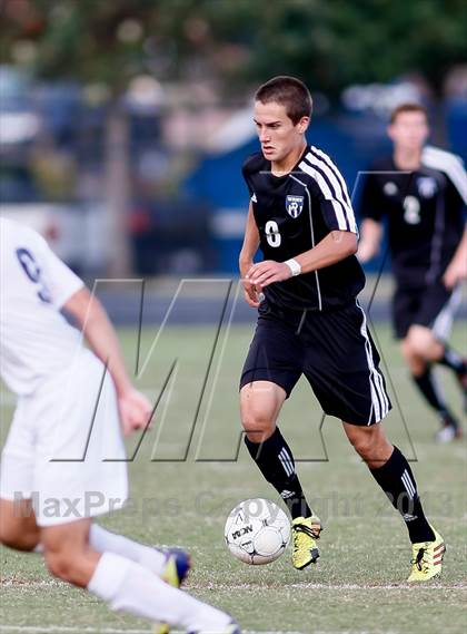 Thumbnail 2 in Washburn Rural vs St. James Academy (Gateway City Soccer Classic) photogallery.