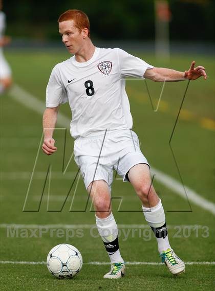 Thumbnail 3 in Washburn Rural vs St. James Academy (Gateway City Soccer Classic) photogallery.