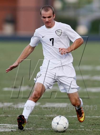 Thumbnail 1 in Washburn Rural vs St. James Academy (Gateway City Soccer Classic) photogallery.