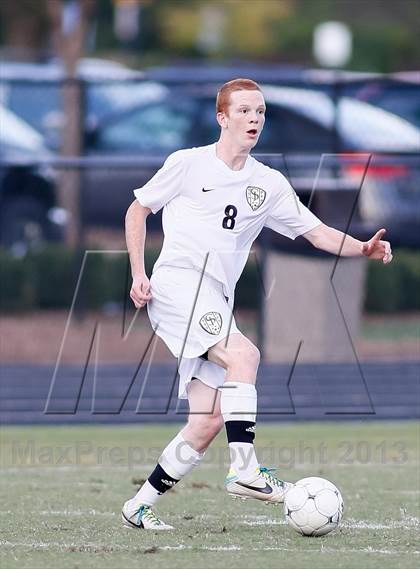 Thumbnail 2 in Washburn Rural vs St. James Academy (Gateway City Soccer Classic) photogallery.