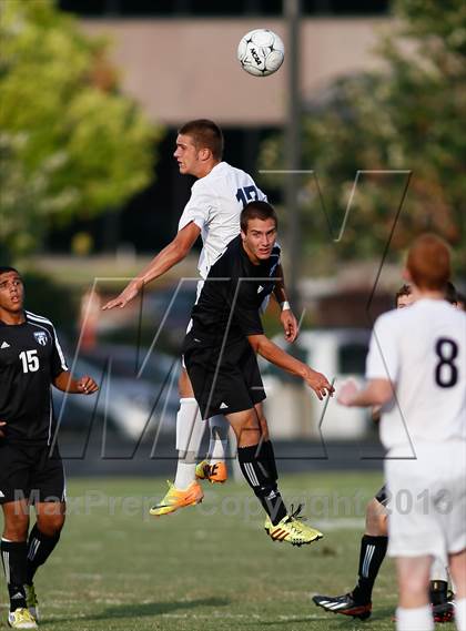 Thumbnail 1 in Washburn Rural vs St. James Academy (Gateway City Soccer Classic) photogallery.