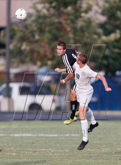 Thumbnail 3 in Washburn Rural vs St. James Academy (Gateway City Soccer Classic) photogallery.
