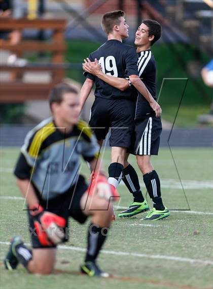 Thumbnail 3 in Washburn Rural vs St. James Academy (Gateway City Soccer Classic) photogallery.