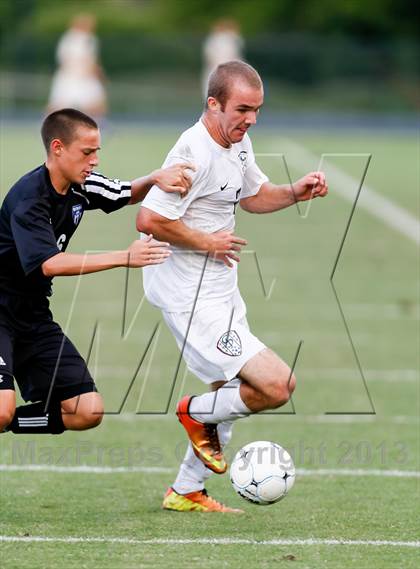 Thumbnail 3 in Washburn Rural vs St. James Academy (Gateway City Soccer Classic) photogallery.