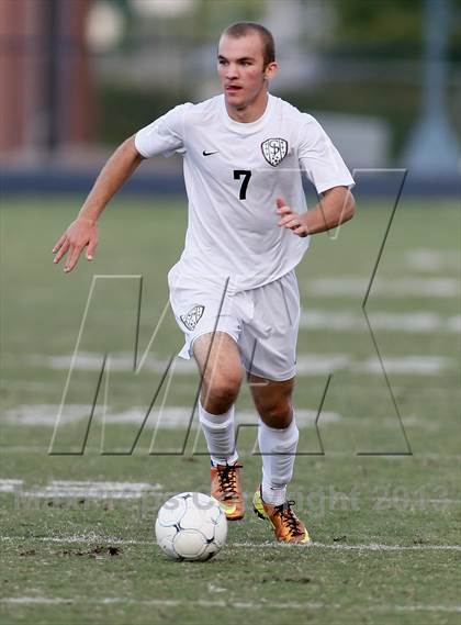 Thumbnail 3 in Washburn Rural vs St. James Academy (Gateway City Soccer Classic) photogallery.