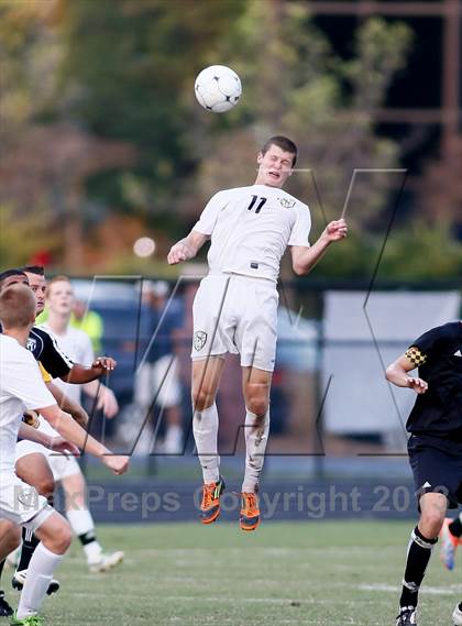 Thumbnail 2 in Washburn Rural vs St. James Academy (Gateway City Soccer Classic) photogallery.
