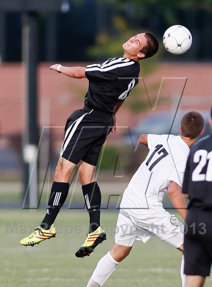 Thumbnail 2 in Washburn Rural vs St. James Academy (Gateway City Soccer Classic) photogallery.