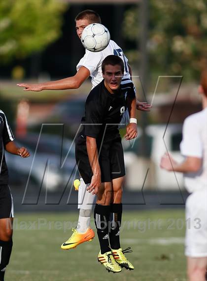 Thumbnail 2 in Washburn Rural vs St. James Academy (Gateway City Soccer Classic) photogallery.
