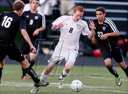 Thumbnail 1 in Washburn Rural vs St. James Academy (Gateway City Soccer Classic) photogallery.