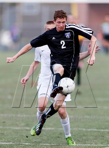 Thumbnail 3 in Washburn Rural vs St. James Academy (Gateway City Soccer Classic) photogallery.
