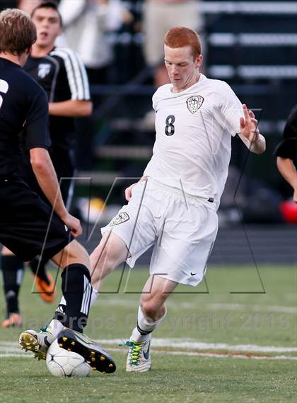 Thumbnail 3 in Washburn Rural vs St. James Academy (Gateway City Soccer Classic) photogallery.