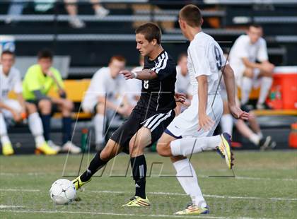 Thumbnail 3 in Washburn Rural vs St. James Academy (Gateway City Soccer Classic) photogallery.