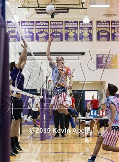 Thumbnail 1 in McClintock vs Sunrise Mountain (Notre Dame Prep Invitational) photogallery.