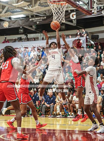 Thumbnail 3 in Long Island Lutheran vs. Christopher Columbus (Spalding Hoophall Classic) photogallery.