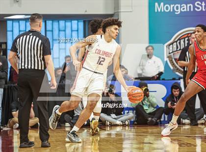 Thumbnail 1 in Long Island Lutheran vs. Christopher Columbus (Spalding Hoophall Classic) photogallery.