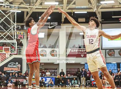 Thumbnail 1 in Long Island Lutheran vs. Christopher Columbus (Spalding Hoophall Classic) photogallery.