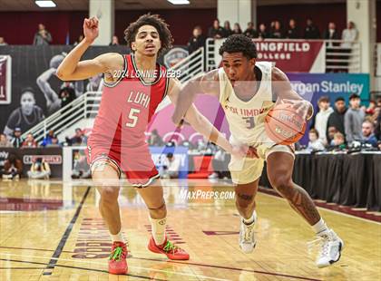 Thumbnail 1 in Long Island Lutheran vs. Christopher Columbus (Spalding Hoophall Classic) photogallery.