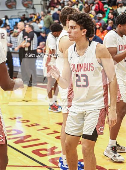 Thumbnail 3 in Long Island Lutheran vs. Christopher Columbus (Spalding Hoophall Classic) photogallery.