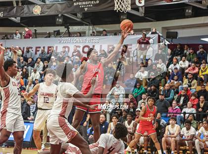 Thumbnail 2 in Long Island Lutheran vs. Christopher Columbus (Spalding Hoophall Classic) photogallery.