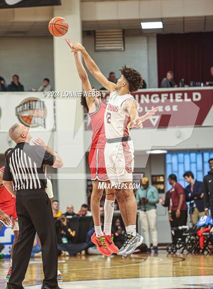 Thumbnail 1 in Long Island Lutheran vs. Christopher Columbus (Spalding Hoophall Classic) photogallery.