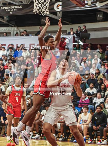 Thumbnail 3 in Long Island Lutheran vs. Christopher Columbus (Spalding Hoophall Classic) photogallery.